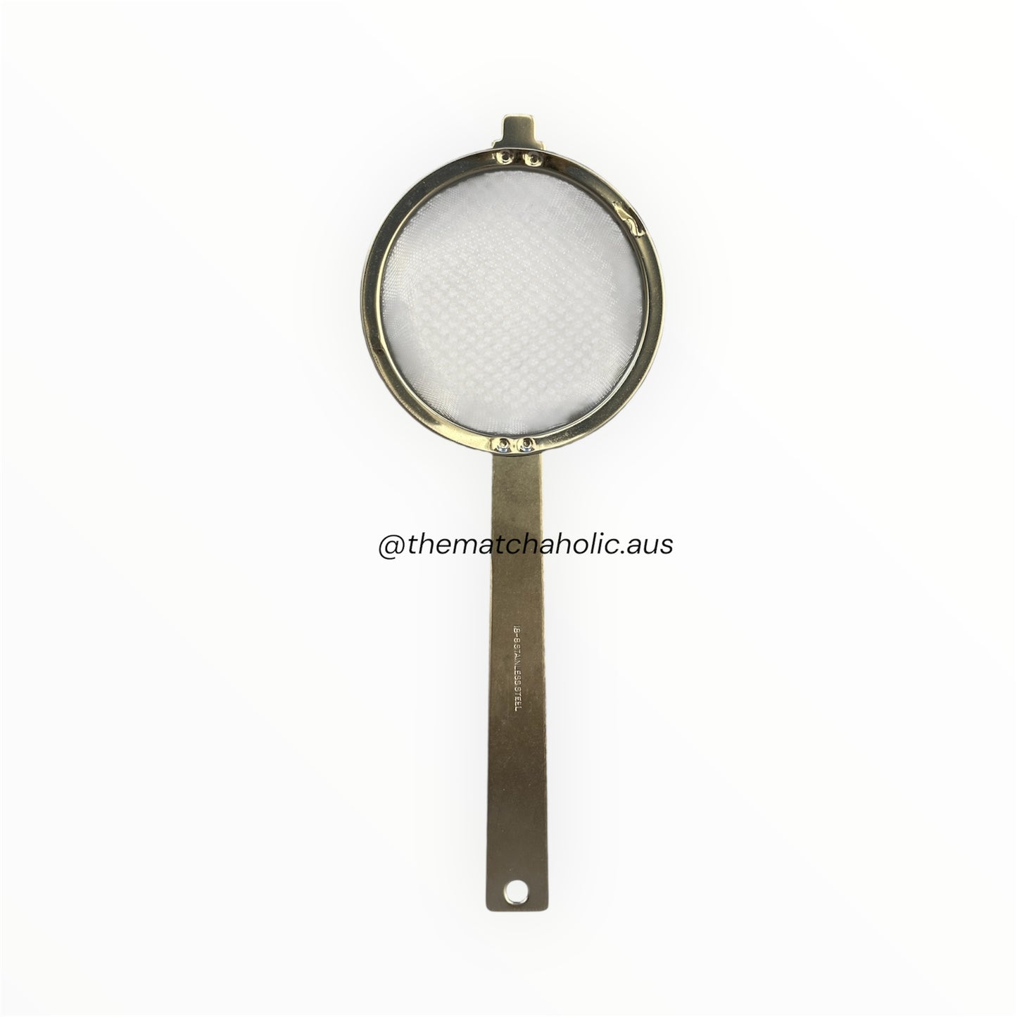 Premium matcha powder sifter strainer with fine mesh - essential matcha tool.